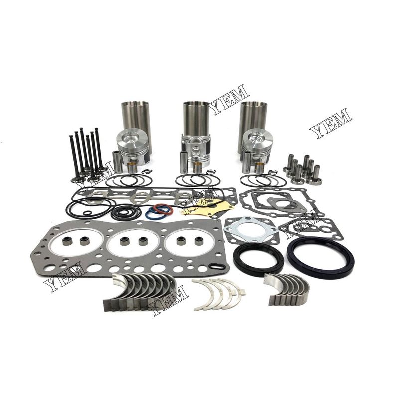 For Yanmar 3T75 Engine Overhaul Rebuild Kit YM220D YM250 Tractor Excavator
