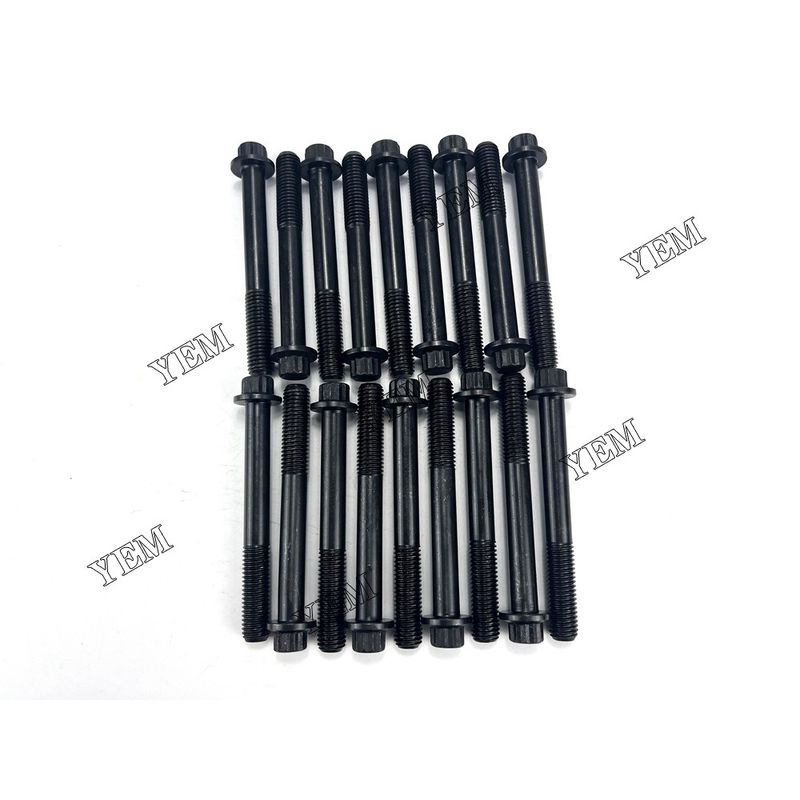For ISUZU Cylinder Head Bolt 4HK1 4HK1T 4HE1 Excavator engine parts