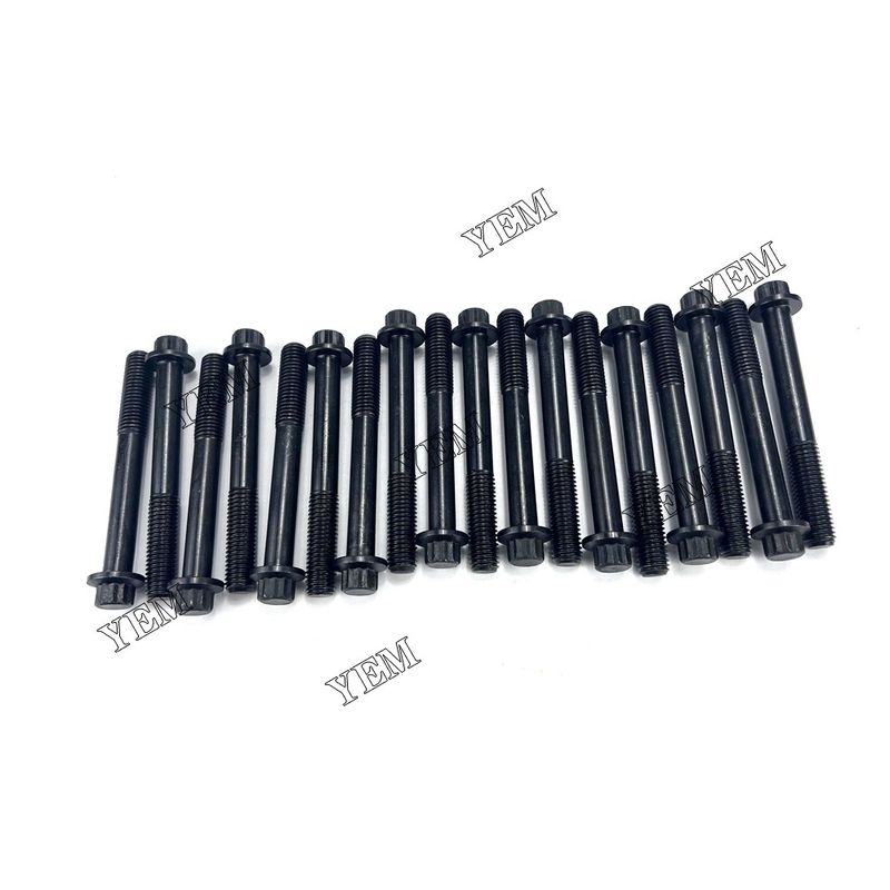 For ISUZU Cylinder Head Bolt 4HK1 4HK1T 4HE1 Excavator engine parts