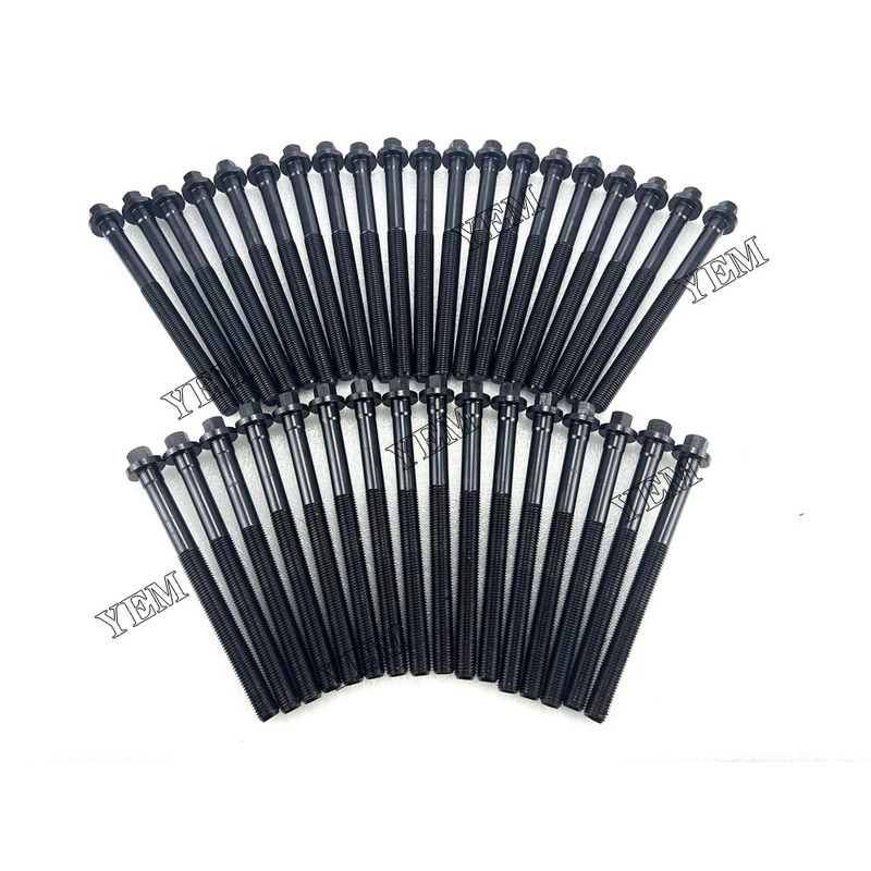 For Liebherr 36PCS Cylinder Head Bolt D936 Excavator engine parts