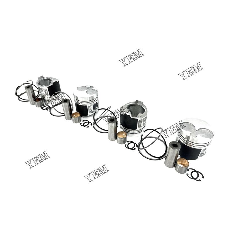 4PCS For Perkins 404D-22 Piston With Rings Engine 404D-22T